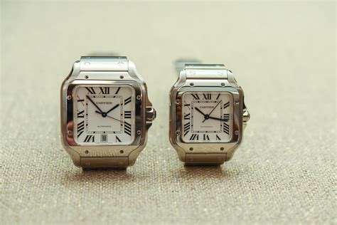 cartier santos large versus medium.